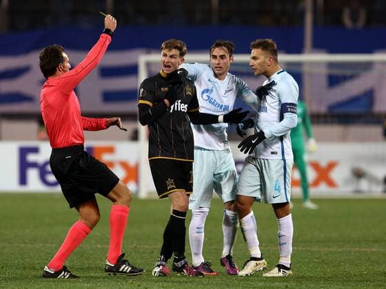 November 03, Russia, St. Petersburg. UEFA Europa League 2016 17- FC Zenit vs FC Dundalk. Player of FC Zenit AlexanderxKulebyakin 