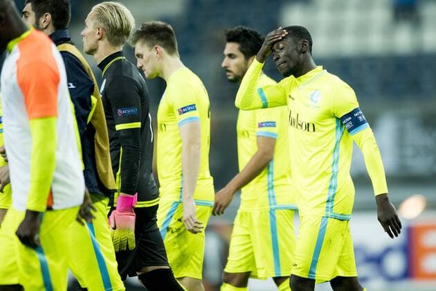 Gent s Nana Asare show defeat after a soccer game between Belgian team KAA Gent and Ukrainian club FC Shakhtar Donetsk, in Gent Thursday 03 November 2016, the fourth match of the group stage of the Europa League competition in Group H. JASPERxJACOBS  x04972099x