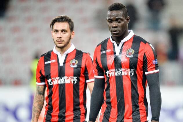 09 Mario Balotelli (nice) - 22 Anastasios Donis (nice) - DECEPTION FOOTBALL : Nice vs Red Bull Salzburg - Ligue Europa - 03 11 2016 AnthonyBIBARD FEP Panoramic 