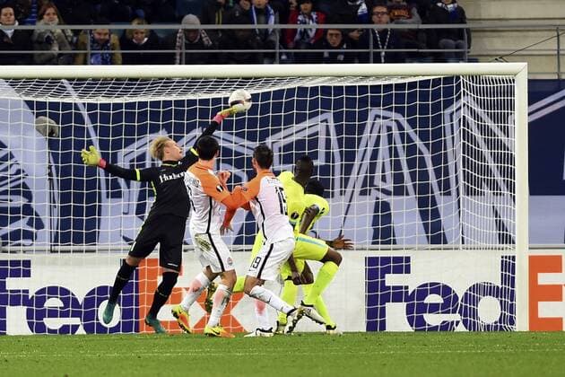 GENT, BELGIUM - NOVEMBER 03 : Taras Stepanenko midfielder of Shakhtar Donetsk scores the 1-3 during the UEFA Europa League match between KAA Gent and FC Shakhtar Donetsk in the Ghelamco Arena stadium on NOVEMBER 03, 2016 in Ghent, Belgium, 16 10 2016 FOOTBALL : La Gantoise v FC Shakhtar Donetsk - Uefa Europa League - 03 11 2016 PHOTONEWS PANORAMIC 