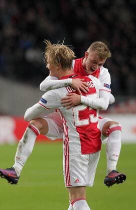 03.11.2016. Amsterdam ArenA, Amsterdam, Netherlands. Celebration Goal K.Dolberg (Ajax Amsterdam) during the champions league match against Ajax Amsterdam v Celta Vigo Arena stadium Amsterdam,Netherlands xLaurentxLairysx  ActionPlus11807232