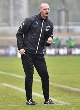 05.11.2016, xblx, Fussball 1.Bundesliga Damen, 1.FFC Frankfurt - Bayer 04 Leverkusen, emspor v.l. Trainer Matt Ross (1.FFC Frankfurt) Frankfurt am Main