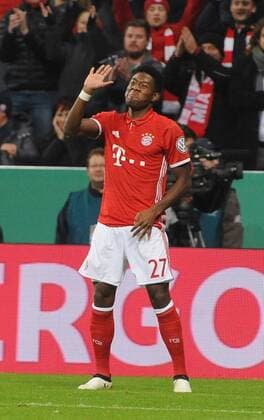 Freude bei David Alaba (FC Bayern Muenchen) nach seinem Treffer zum 3:1, beim Pokal-Spiel zwischen FC Bayern Muenchen und FC Augsburg am 26.10.2016. Muenchen Copyright: xStuetzle xEibner-Pressefotox EP_WSE