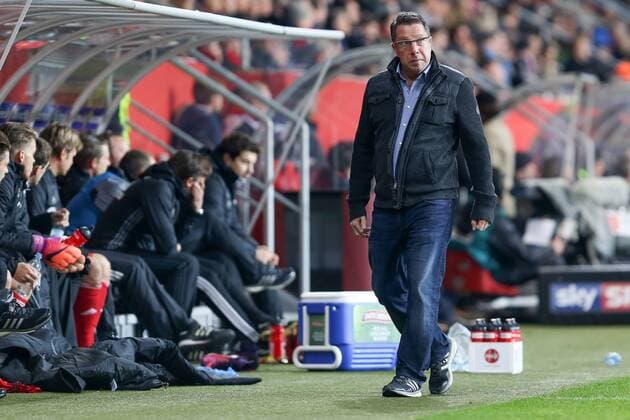 1. Bundesliga - Fußball - FC Ingolstadt 04 - FC Augsburg - Cheftrainer Markus Kauczinski (FCI) ärgert sich, 10 Minuten vor Schluß 1. BL - FC Ingolstadt 04 Saison 2016 2017 FC Augsburg Derby Heimspiel Bundesliga