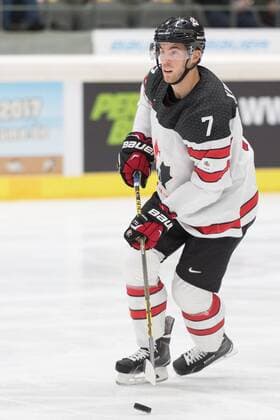 Im Bild Geoff KINRADE (Kanada, 7) Einzelbild Freisteller, Eishockey, Deutschland Cup, Slowakei - Kanada, xmfx