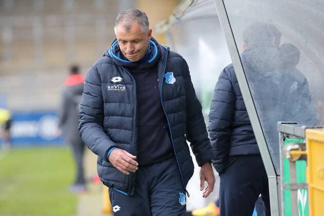 Jürgen Ehrmann (Juergen Ehrmann, Trainer, TSG), enttäuscht schauend, Enttäuschung, Frustration, disappointed, pessimistisch, nach dem Schlusspfiff, Fussball, Allianz Frauen-Bundesliga, TSG 1899 Hoffenheim - FC Bayern München, xozx