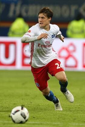 Gotoku Sakai Einzelbild Freisteller Aktion Fußball Fussball erste 1.Bundesliga Herren Saison 2016 2017 05.11.2016 Hamburger SV HSV vs. BVB Borussia Dortmund