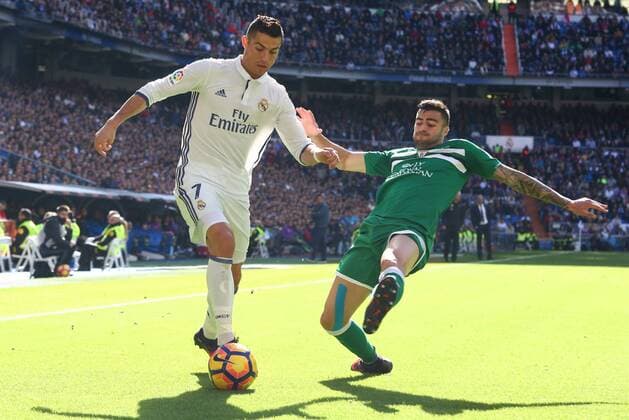 Madrid, Spain. 6 November 2016: Cristiano Ronaldo, forward from Real Madrid C.F., in action during the LaLiga Santander round 11 against C.D. Leganes at the Santiago Bernabeu. (Photo: Ivan Abanades Medina). Cordon Press  xIvanxAbanadesxMedinax xRealxMadridxC.F.x-xC.D.xLeganesx(LaLigaxSantanderxRound:11)x