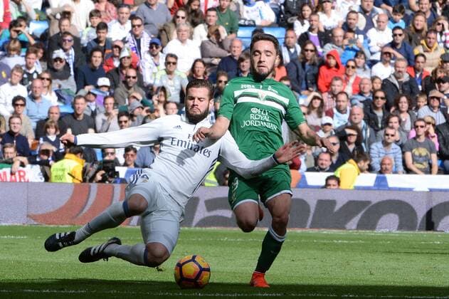 MADRID,SPAIN: Nacho, 6 of Real Madrid during the La Liga match between Real Madrid and CD Leganes at Estadio Santiago Bernabeu on 06 11 2016, in MADRID, SPAIN.  xSoniaxCanadax xx
