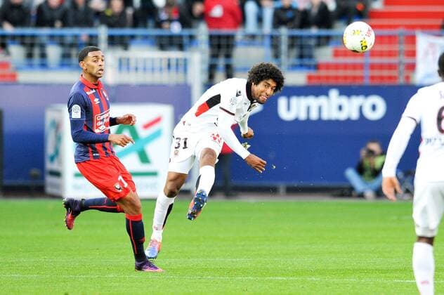 12 RONNY RODELIN (caen) - 31 DANTE (nice) - Fussball Frankreich, Ligue 1, SM Caen vs. OGC Nice - 06 11 2016 FEP Panoramic 