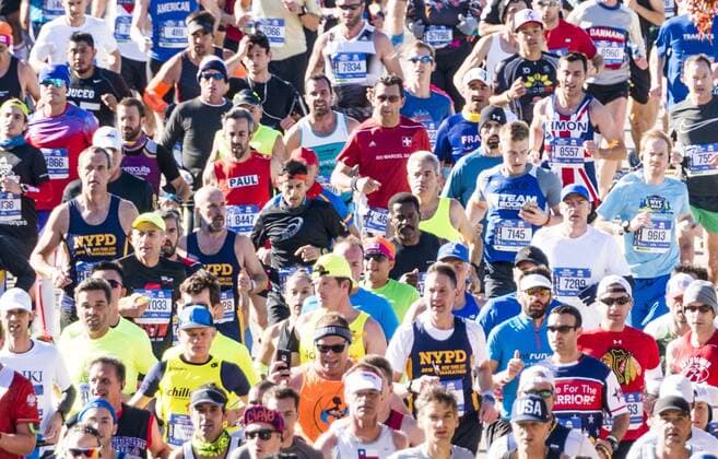 November 6, 2016 - New York, New York, U.S - In Bay Ridge, Brooklyn near the VerrazanoÃ¢â‚¬œNarrows Bridge and near the start of the 2016 New York City Marathon. 2016 New York City Marathon - ZUMAb161 20161106_zap_b161_011