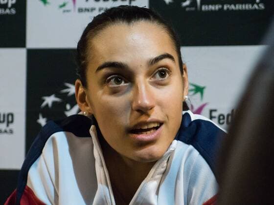 November 8, 2016 - Strasbourg, France - French Fed Cup , Caroline Garcia, during a press conference PK Pressekonferenz on November 8, 2016 in Strasbourg, eastern France, ahead of the Fed Cup final against the Czech Republic. French Fed Cup 2016  - ZUMAn230 20161108_zaa_n230_250