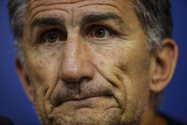 Bilder des Tages - SPORT Argentina s coach Edgardo Bauza delivers a press conference PK Pressekonferenz after a training session at Mineirao stadium in Belo Horizonte, Brazil, 09 November 2016. Argentina will face Brazil tomorrow for the FIFA 2018 World Cup Russia Qualifiers. EFE Fernando Bizerra Jr ARGENTINA S TRAINING SESSION !ACHTUNG: NUR REDAKTIONELLE NUTZUNG!  BRA202 20161109-636143297195997928