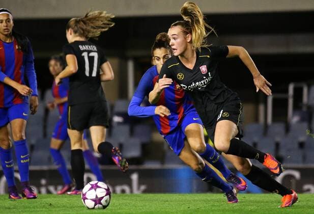 November 9, 2016 - Barcelona, Calatonia, Spain - Jill Roord during the Womens Champions League match between FC Barcelona Barca and FC Twente, on 09 november 2016. Barcelona v Twente - Womens Champions League  - ZUMAn230 20161109_zaa_n230_256