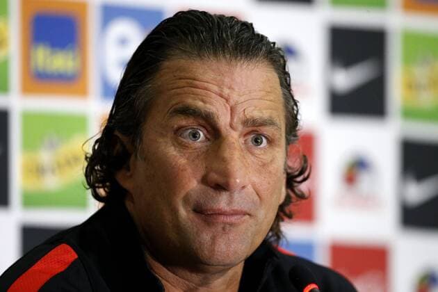 Football, Juan Antonio Pizzi, press conference PK Pressekonferenz Chilean national team Nationalteam manager Juan Antonio Pizzi speaks to the medias during the press conference at the Dann Carlton hotel in Barranquilla, Colombia. 09 11 2016 Conferencia de Juan Antonio Pizzi en Barranquilla. 