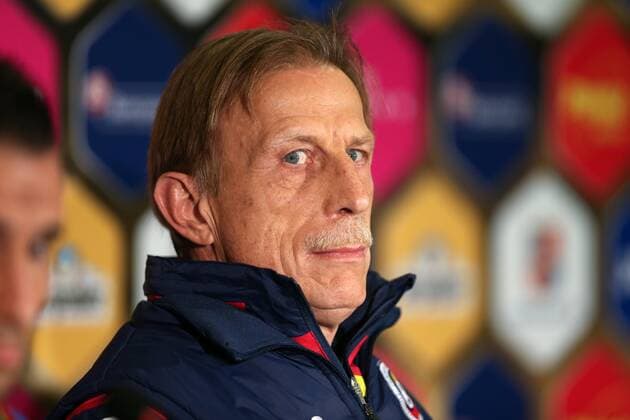 Bukarest, Rumänien - Fussball, WM Quali, Pressekonferenz Nationalteam Rumänien: CHRISTOPH DAUM  161110PYK079