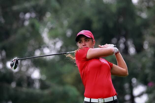 Mexican golfer Maria Fassi in action during the first day of the Lorena Ochoa Invitational Tournament of the LPGA Golf Damen at the Golf Club of Mexico City, Mexico, 10 November 2016. LORENA OCHOA INVITATIONAL GOLF TOURNAMENT IN MEXICO CITY !ACHTUNG: NUR REDAKTIONELLE NUTZUNG!  MEX002 20161110-636144135684216846