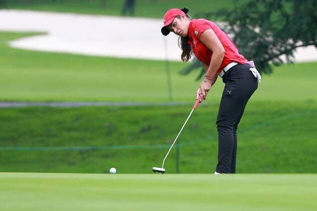 Mexican golfer Maria Fassi in action during the first day of the Lorena Ochoa Invitational Tournament of the LPGA Golf Damen at the Golf Club of Mexico City, Mexico, 10 November 2016. LORENA OCHOA INVITATIONAL GOLF TOURNAMENT IN MEXICO CITY !ACHTUNG: NUR REDAKTIONELLE NUTZUNG!  MEX002 20161110-636144135738193538