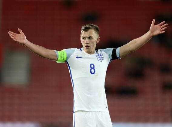England s James Ward-Prowse in action during the Under 21 International Friendly Länderspiel match at the St Mary s Stadium, Southampton. Picture date November 10th, 2016 Pic David Klein Sportimage EDITORIAL USE ONLY. No use with unauthorised audio, video, data, fixture lists, club league logos or live services. Online in-match use limited to 120 images, no video emulation. No use in betting, games or single club league player publications.