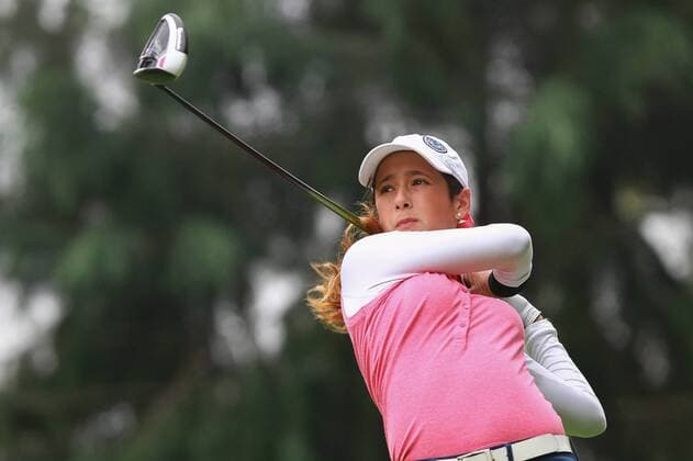 Mexican golfer Isabella Fierro in action during the first day of the Lorena Ochoa Invitational Tournament of the LPGA Golf Damen at the Golf Club of Mexico City, Mexico, 10 November 2016. LORENA OCHOA INVITATIONAL GOLF TOURNAMENT IN MEXICO CITY !ACHTUNG: NUR REDAKTIONELLE NUTZUNG!  MEX002 20161110-636144170471092211