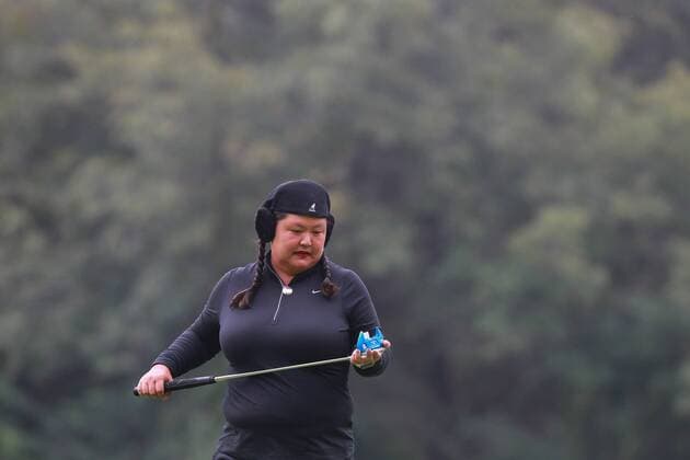 US golfer Christina Kim in action during the first day of the Lorena Ochoa Invitational Tournament of the LPGA Golf Damen at the Golf Club of Mexico City, Mexico, 10 November 2016. LORENA OCHOA INVITATIONAL GOLF TOURNAMENT IN MEXICO CITY !ACHTUNG: NUR REDAKTIONELLE NUTZUNG!  MEX002 20161110-636144170492464485