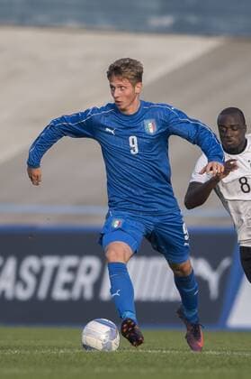 Luca Vido (ITA), Amara Conde (GER), NOVEMBER 10, 2016 - Football Soccer : Under-20 International Friendly Länderspiel match between Italy 0-1 Germany at Stadio Tullo Morgagni in Forli, Italy. Noxthirdxpartyxsales  (ptmb102359)
