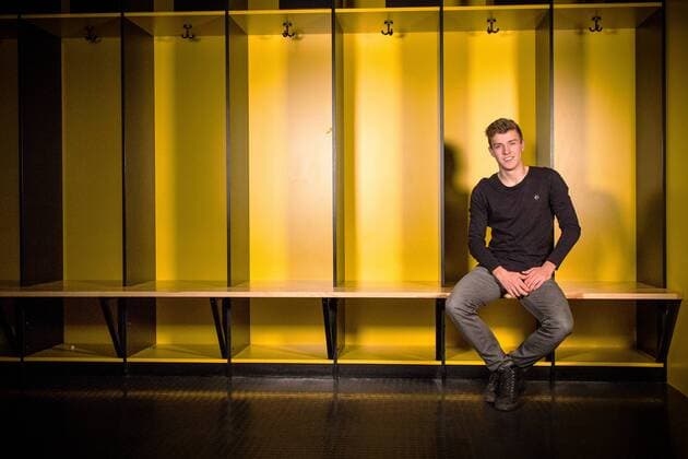 Niklas Hauptmann beim Fotoshooting. Niklas Hauptmann