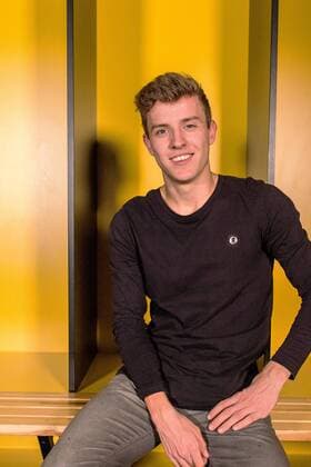 Niklas Hauptmann beim Fotoshooting. Niklas Hauptmann