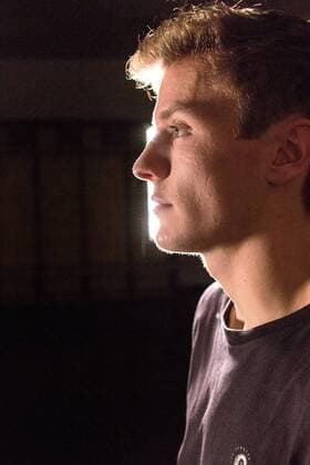 Niklas Hauptmann beim Fotoshooting. Niklas Hauptmann