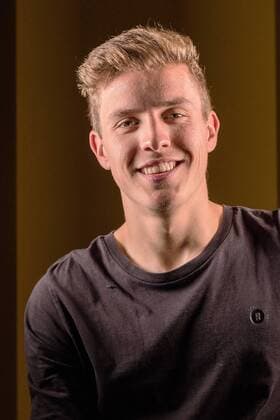 Niklas Hauptmann beim Fotoshooting. Niklas Hauptmann
