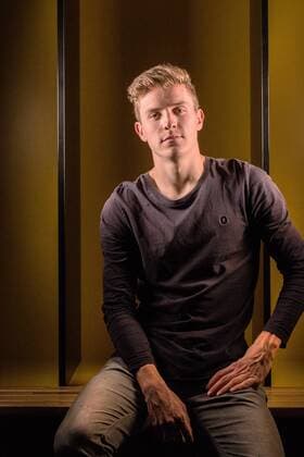 Niklas Hauptmann beim Fotoshooting. Niklas Hauptmann