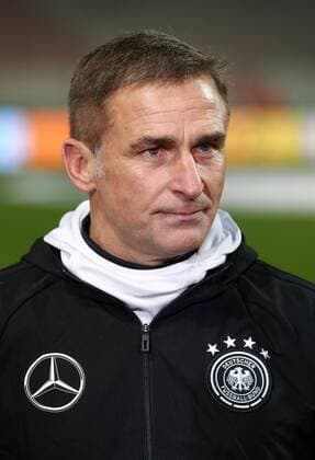 Trainer Stefan Kuntz Aktion Oberkoerper Oberkörper Fußball Fussball Länderspiel Saison 2016 2017 10.11.2016 U21 U 21 DFB Nationalmannschaft BRDeutschland vs. Türkei Stadion Alte Försterei
