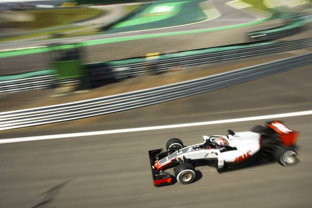 Brazil Grand Prix Formula 1 2016 SÃO PAULO, SP - 11.11.2016: BRAZIL GRAND PRIX FORMULA 1 2016 - In the photo the pilot Romain Grosjean team Haas F! Team. First day of free practice for the Brazil Grand Prix Formula 1 in 2016 held at the Interlagos Circuit. (Photo: Aloisio Mauricio Fotoarena) x1228598x  AloisioxMauricio