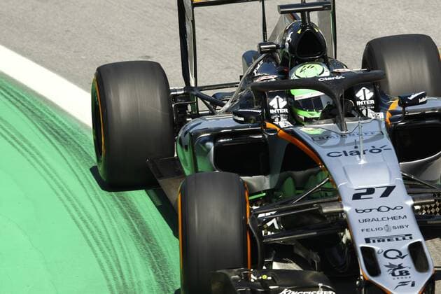 Brazil Grand Prix Formula 1 2016 SÃO PAULO, SP - 11.11.2016: BRAZIL GRAND PRIX FORMULA 1 2016 - In the photo the pilot Nico Hulkenberg of Team Sahara Force India. First day of free practice for the Brazil Grand Prix Formula 1 in 2016 held at the Interlagos Circuit. First day of free practice for the Brazil Grand Prix Formula 1 in 2016 held at the Interlagos Circuit. (Photo: Aloisio Mauricio Fotoarena) x1228603x  AloisioxMauricio