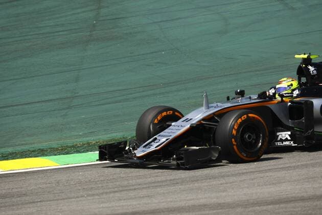 Brazil Grand Prix Formula 1 2016 SÃO PAULO, SP - 11.11.2016: BRAZIL GRAND PRIX FORMULA 1 2016 - In the photo the pilot Sergio Perez team Sahara Force India F1 Team. First day of free practice for the Brazil Grand Prix Formula 1 in 2016 held in Interlagos.Primeiro free training day Autodrome for the Brazil Grand Prix Formula 1 in 2016 held at the Interlagos Circuit. (Photo: Aloisio Mauricio Fotoarena) x1228611x  AloisioxMauricio
