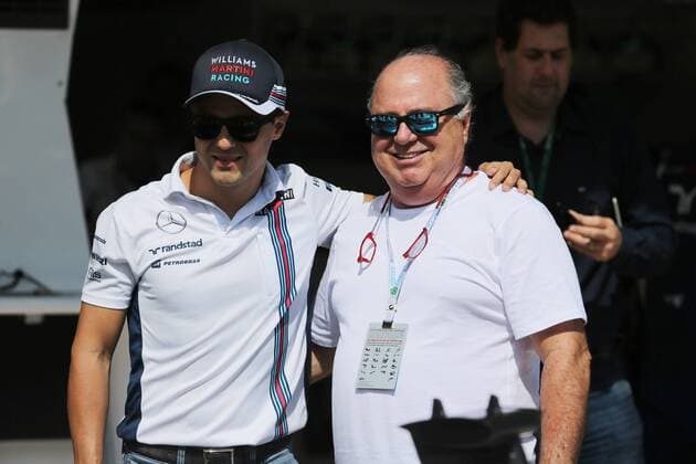 Brazilian Grand Prix, Sao Paulo 10 - 13 November 2016 10.11.2016 - Felipe Massa (BRA) Williams FW38 and his father Luis Antonio Massa (BRA) 