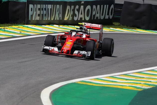 Brazilian Grand Prix, Sao Paulo 10 - 13 November 2016 11.11.2016 - Free Practice 1, Kimi Raikkonen (FIN) Scuderia Ferrari SF16-H with Halo. 