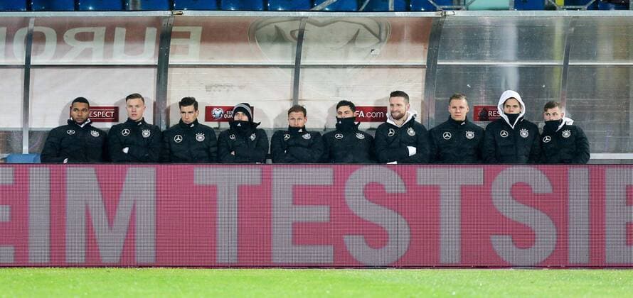 Die Ersatzbank, von Deutschland, San Marino vs. Deutschland, Fussball, WM-Qualifikation, 11.11.2016 San Marino Copyright: xKolbert Eibner-Pressefotox EP_CKT