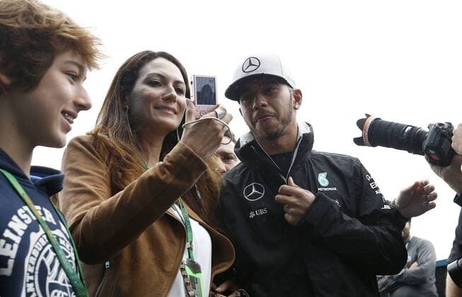 Brazil Grand Prix Formula 1 2016 SÃO PAULO, SP - 12.11.2016: BRAZIL GRAND PRIX FORMULA 1 2016 - Lewis Hamilton (GBR) Mercedes AMG Petronas F1 Team arrives to the second official training of the Brazil Grand Prix Formula 1 in 2016 held at the Interlagos Circuit on the morning of Friday. (Photo: Rodolfo Buhrer La Imagem Fotoarena) x1229028x  RodolfoxBuhrer