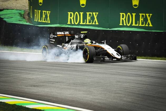 Brazil Grand Prix Formula 1 2016 SÃO PAULO, SP - 12.11.2016: BRAZIL GRAND PRIX FORMULA 1 2016 - In the photo the pilot Sergio Perez team Sahara Force India F1 Team. Second day of training for the Brazil Grand Prix Formula 1 in 2016 held at the Interlagos Circuit. (Photo: Aloisio Mauricio Fotoarena) x1229256x  AloisioxMauricio