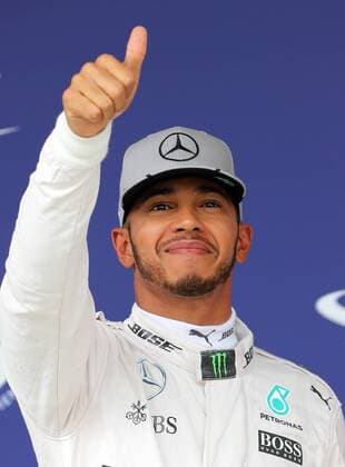 Brazil Grand Prix Formula 1 2016 SÃO PAULO, SP - 12.11.2016: BRAZIL GRAND PRIX FORMULA 1 2016 - Lewis Hamilton (GBR) Mercedes AMG Petronas F1 Team celebrates pole position after the official training of the Brazil Grand Prix Formula 1 2016 held at the Interlagos Circuit on the morning of Friday. (Photo: Rodolfo Buhrer La Imagem Fotoarena) x1229296x  RodolfoxBuhrer