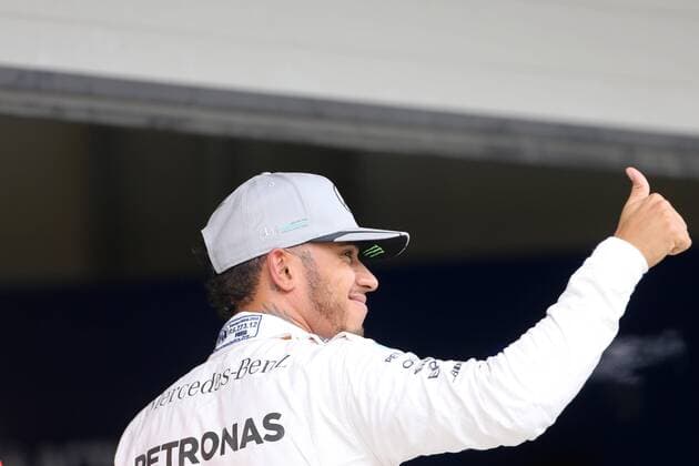 Brazilian Grand Prix, Sao Paulo 10 - 13 November 2016 12.11.2016 - Qualifying, Lewis Hamilton (GBR) Mercedes AMG F1 W07 Hybrid pole position 