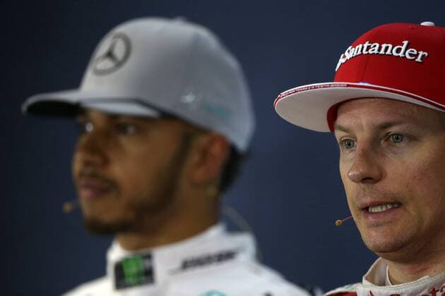 Formel 1, GP Brasilien Brazilian Grand Prix, Sao Paulo 10 - 13 November 2016 12.11.2016 - Qualifying, press conference PK Pressekonferenz Lewis Hamilton (GBR) Mercedes AMG F1 W07 Hybrid and Kimi Raikkonen (FIN) Scuderia Ferrari SF16-H 