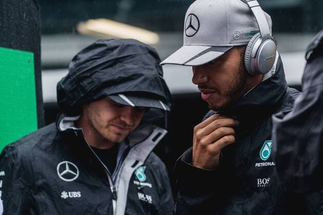 Grande Pr?mio do Brasil de F?rmula 1 2016 SÃO PAULO, SP - 13.11.2016: GRANDE PRÊMIO DO BRASIL DE FÓRMULA 1 2016 - Nico Rosberg and Lewis Hamilton during the Brazil Grand Prix Formula 1 in 2016 held at the Interlagos Circuit on Sunday. (Photo: Victor Eleutério Fotoarena) x1229472x  VictorxEleutério