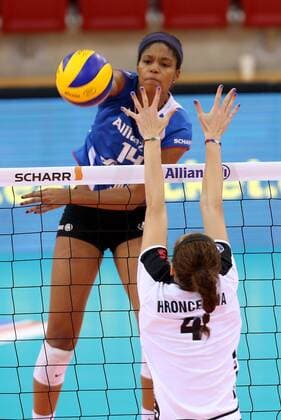 Stuttgart Volleyball Allianz MTV Stuttgart vs. VfB 91 Suhl, Aiyana Whitney (Allianz)