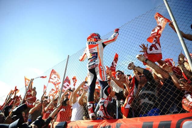 Motul Grand Prix of Valencia. Circuit Ricardo Tormo, Valencia, SPAIN - 13 of November 2016. Race day. In the picture: Celebration of the World Championship WM Weltmeisterschaft winner to 93 Marc MARQUEZ (SPA) Repsol Honda Team  xJosexBretonx xMotoxGPxComunidadxValencianax