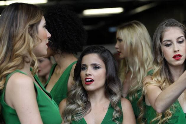 Fußball, WM Quali, Training Nationalteam Schweden in Budapest Brazilian Grand Prix, Sao Paulo 10 - 13 November 2016 13.11.2016 - Grid Girls 