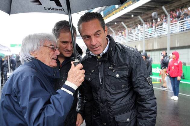 Brazilian Grand Prix, Sao Paulo 10 - 13 November 2016 13.11.2016 - Race, Bernie Ecclestone (GBR), President and CEO of FOM and Carlos Slim Domit 