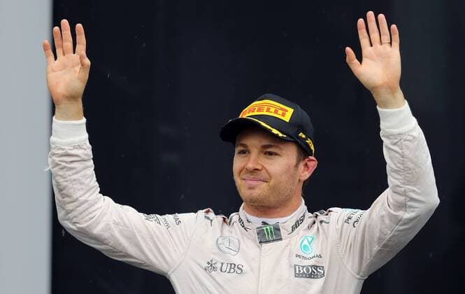 Grande Pr?mio do Brasil de F?rmula 1 2016 SÃO PAULO, SP - 13.11.2016: GRANDE PRÊMIO DO BRASIL DE FÓRMULA 1 2016 - Nico Rosberg (GER) Mercedes AMG Petronas F1 Team celebrates second place during the Brazil Grand Prix Formula 1 in 2016 held at the Interlagos Circuit on Sunday. (Photo: Rodolfo Buhrer La Imagem Fotoarena) x1229698x  RodolfoxBuhrer