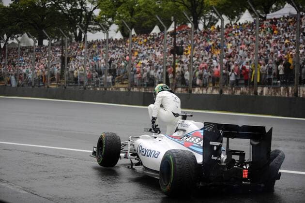 Brazilian Grand Prix, Sao Paulo 10 - 13 November 2016 13.11.2016 - Race, Felipe Massa (BRA) Williams FW38 retires from the race 